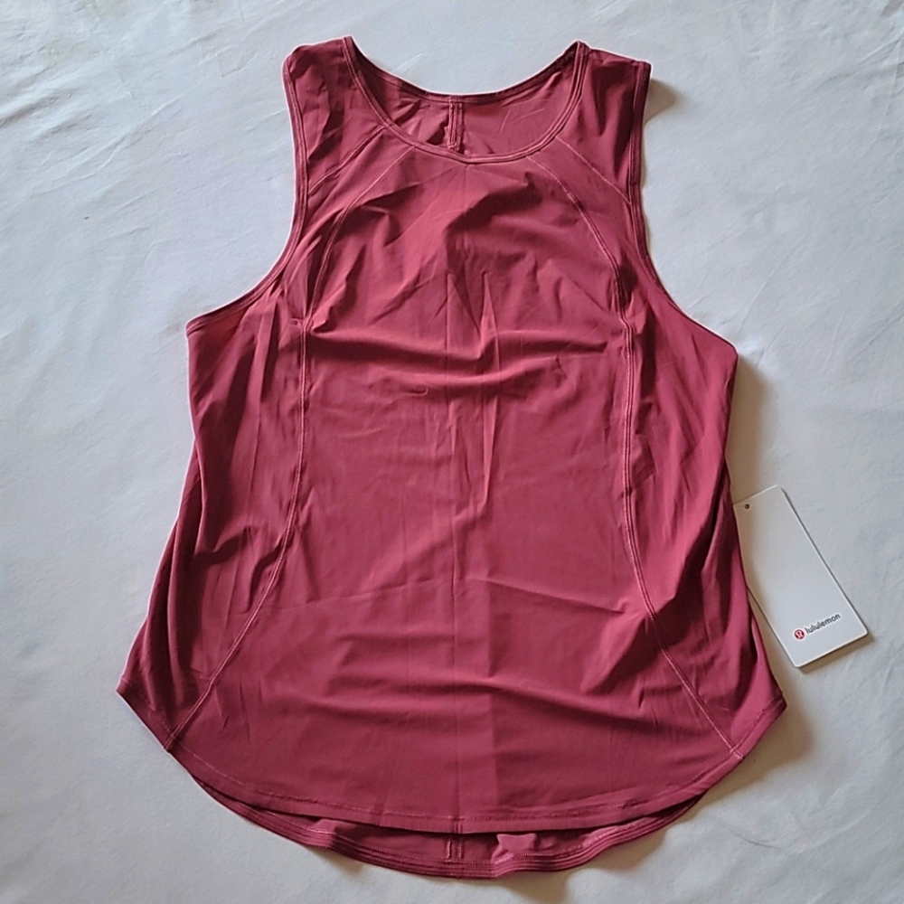Lululemon sculpt tank size 8 rosewood pink